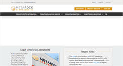 Desktop Screenshot of metarocklab.com